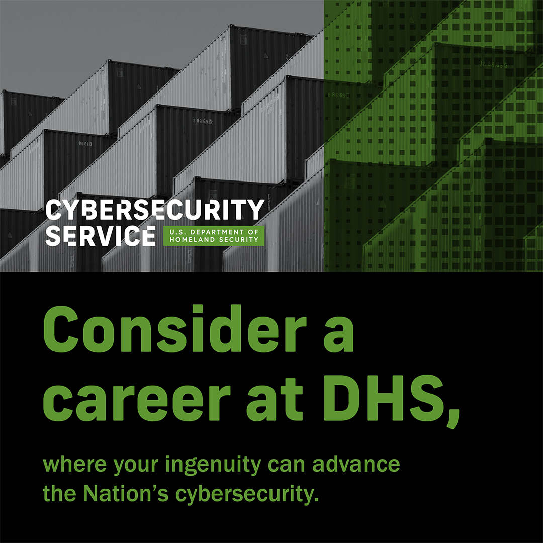 Department of Homeland Security Cybersecurity Service – Open Opportunities